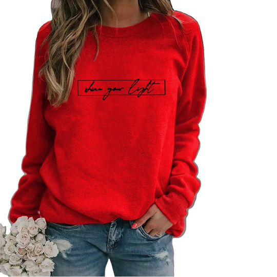 EB | Lässiges Sweatshirt mit Motivierendem Druck