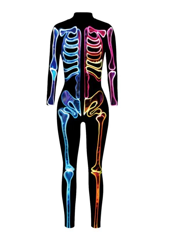 Heidi-Mode | Damen 3D Digitaldruck Halloween Kostüm Overall