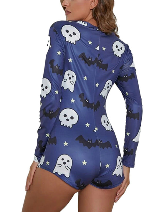 Heidi-Mode | Modische Damen neue Halloween Overall Schlafanzug