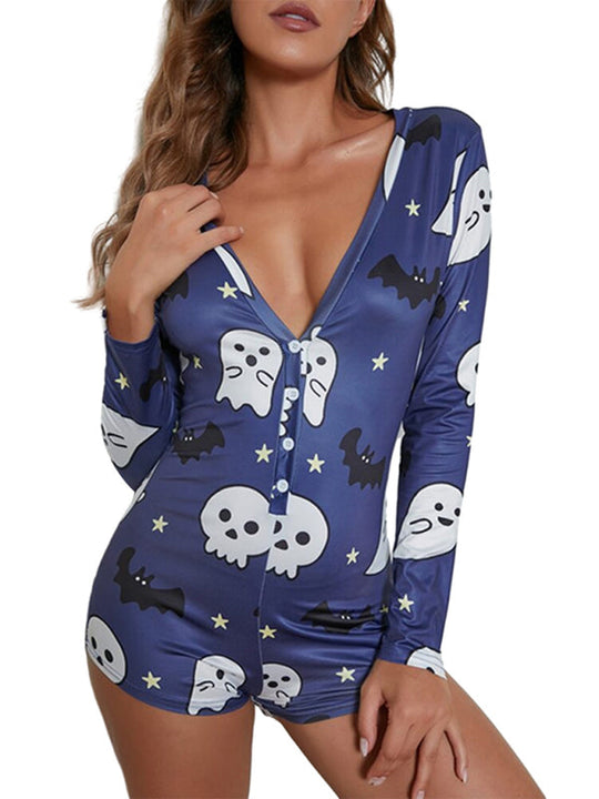 Heidi-Mode | Modische Damen neue Halloween Overall Schlafanzug