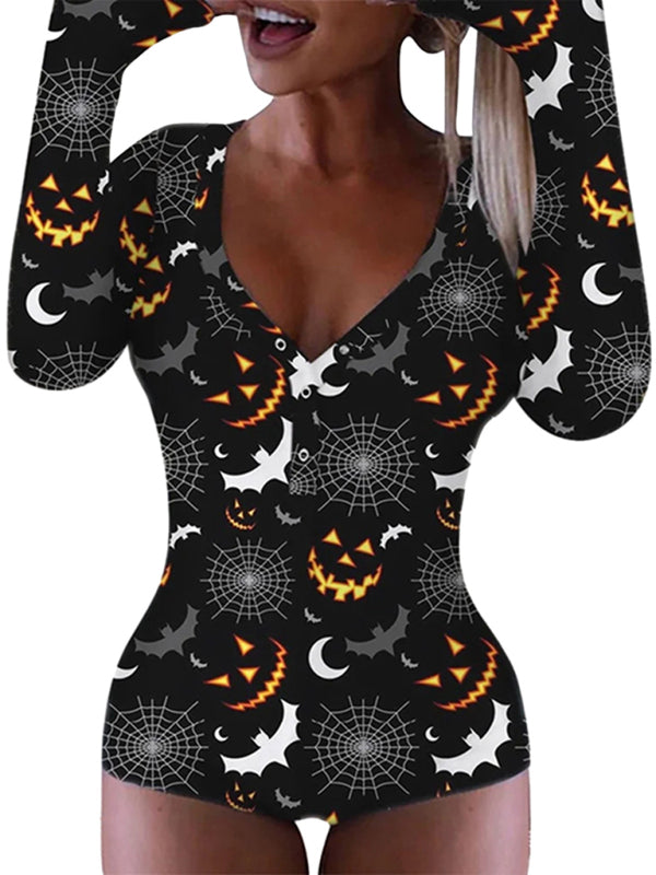 Heidi-Mode | Modische Damen neue Halloween Overall Schlafanzug