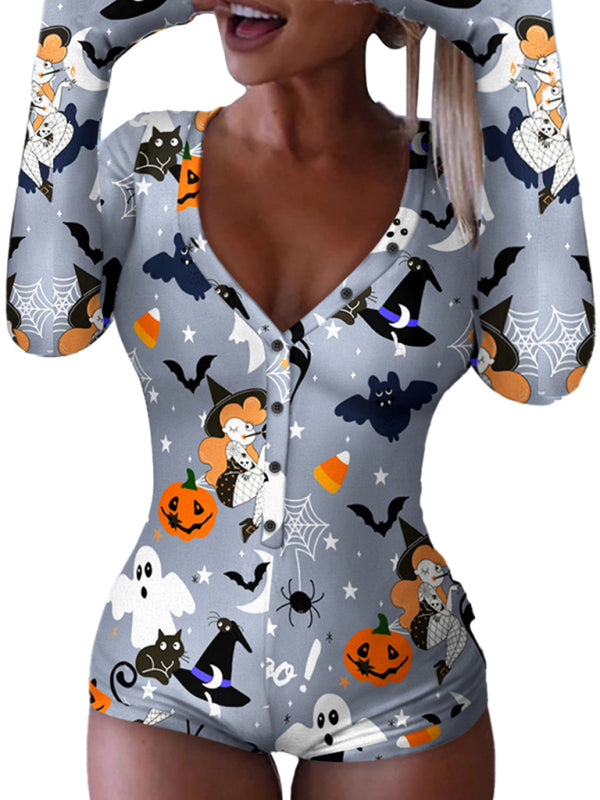 Heidi-Mode | Modische Damen neue Halloween Overall Schlafanzug