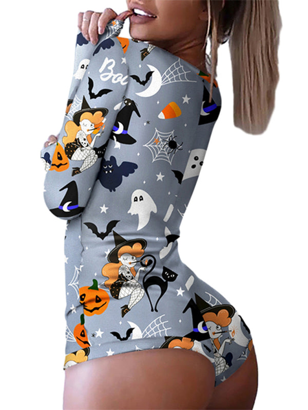 Heidi-Mode | Modische Damen neue Halloween Overall Schlafanzug