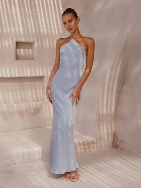 EB | Rückenfreies Neckholder Maxikleid