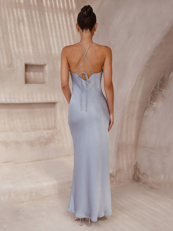 EB | Rückenfreies Neckholder Maxikleid