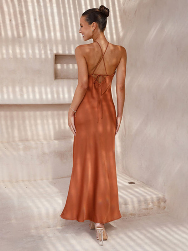 EB | Rückenfreies Neckholder Maxikleid