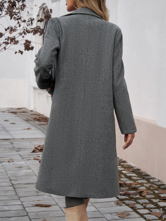 EB | Tweed Damenjacke mit Kapuze und Taschen