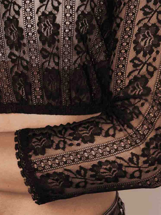 Heidi-Mode | Damen Elegante Klassische Halloween Bier Festival Reguläre Spitzen Unterhemd