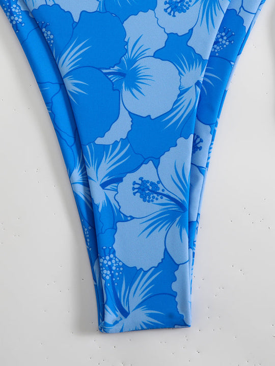 EB | Blumenmuster Halterneck-Bikini
