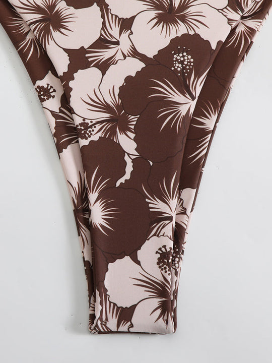 EB | Blumenmuster Halterneck-Bikini