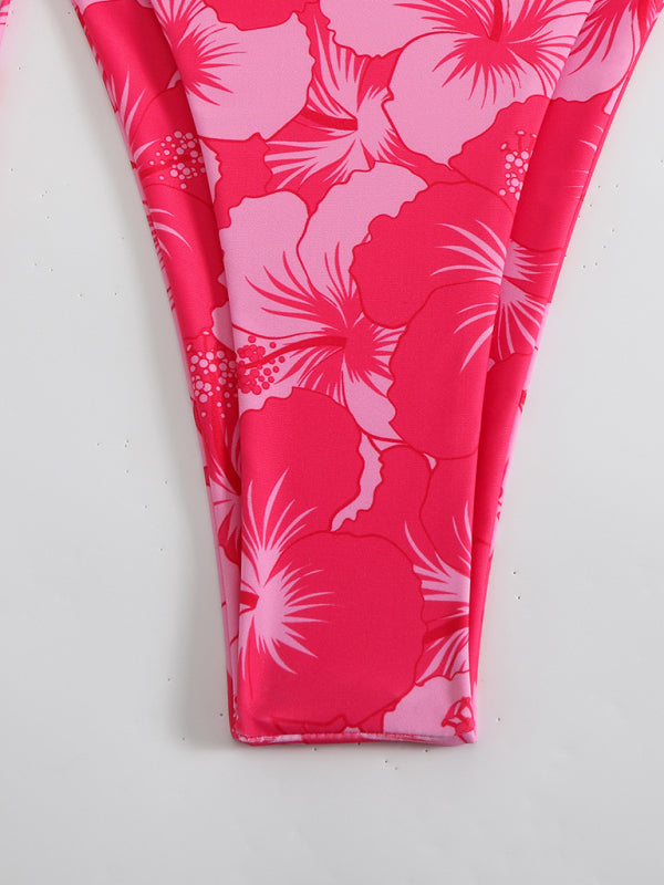 EB | Blumenmuster Halterneck-Bikini