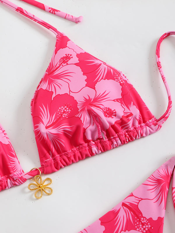 EB | Blumenmuster Halterneck-Bikini