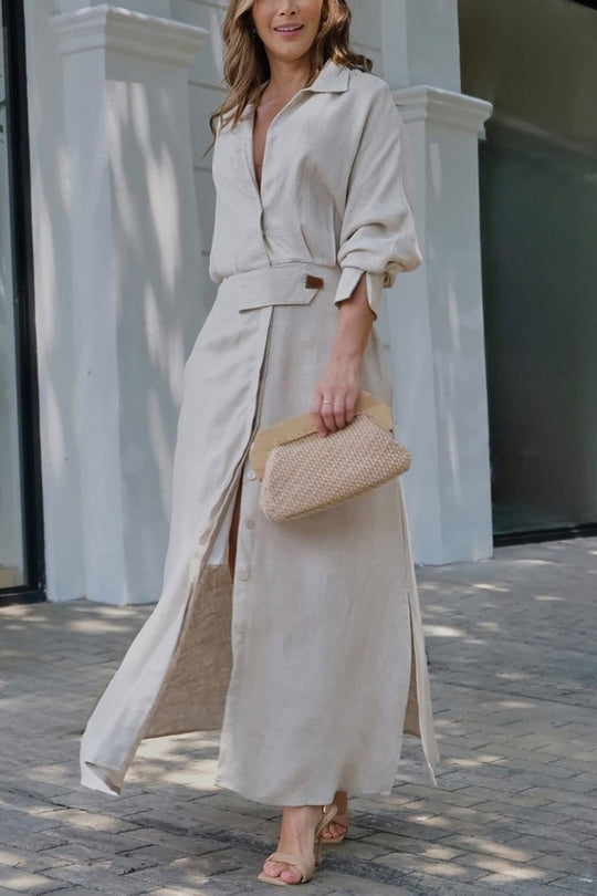 Klassisches kleid in Maxilänge
