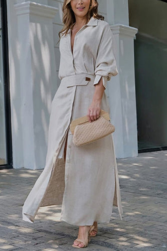 Klassisches kleid in Maxilänge