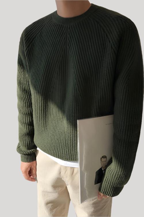 EB | Eleganter Gerippter Pullover für Männer