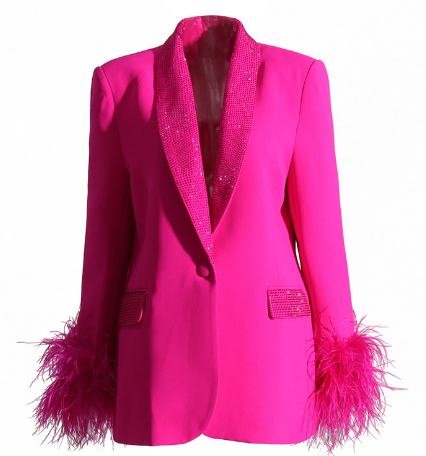 EB | Blazer mit Federn für Damen