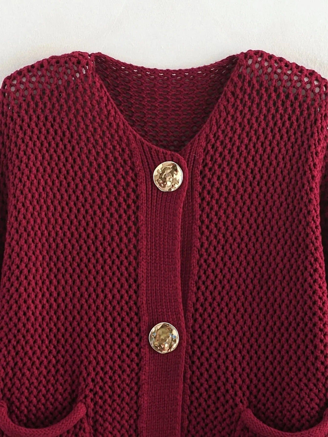 EB | Strickjacke mit Goldenen Knöpfen Perfekt für Den Herbst
