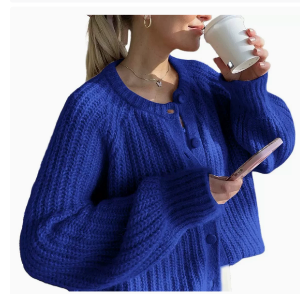 EB | Chunky Strickcardigan Weich und Warm Perfekt für Den Alltag