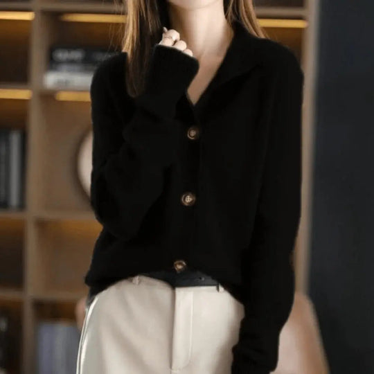EB | Luxuriöse Kaschmir Strickjacke