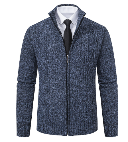 EB | Strickcardigan mit Reißverschluss und Muster Acryl Bequem und Warm