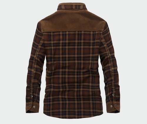 EB | Herren Sherpa gefütterte Karo Hemdjacke
