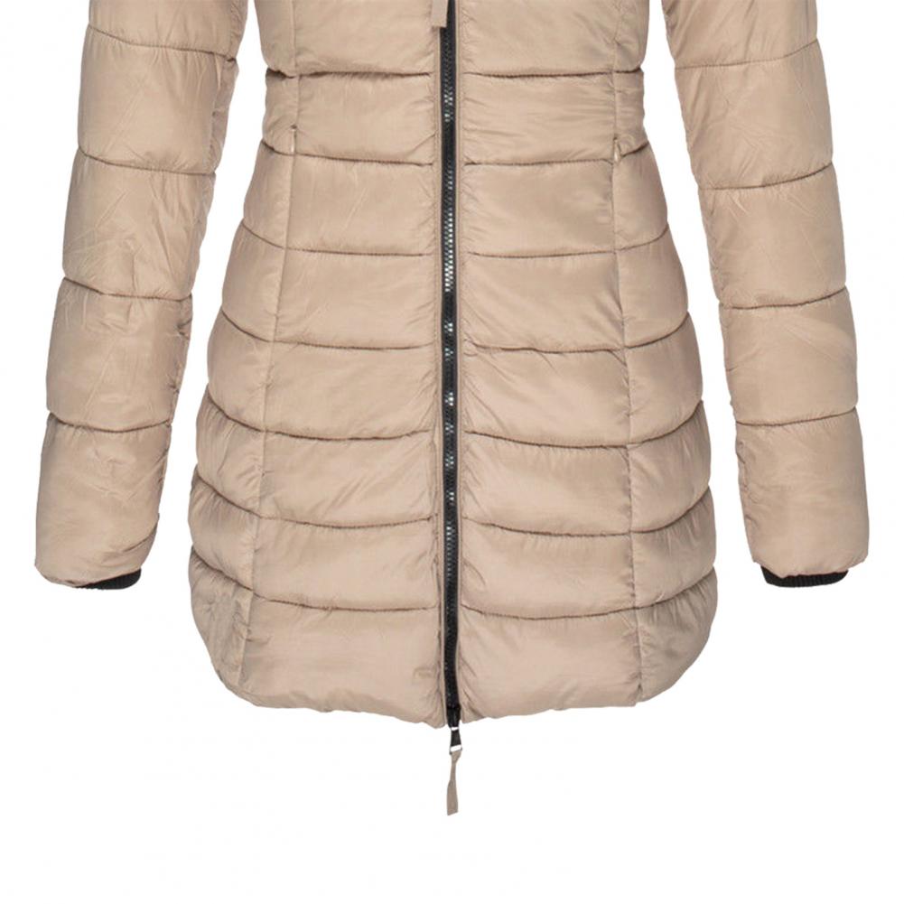 EB | Warme Slimfit Winterjacke mit Kapuze Damen Winterjacke Regular Fit Belle Couture Essential Wärme