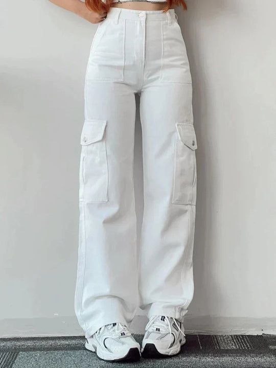 EB | Stylische Cargohose Damen mit Taschen und Bequemer Passform