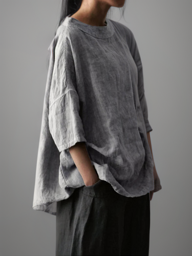 EB | Vintage Tunika in Oversized-Modell mit Boot-Halskette