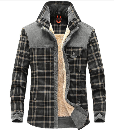 EB | Futterhemdjacke Aus Flanell Polyester-mischung Warm und Rustikal