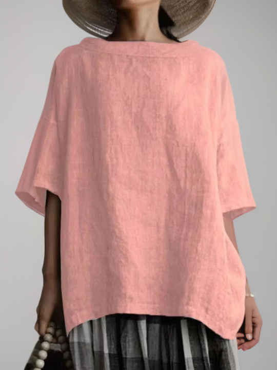 EB | Vintage Tunika in Oversized-Modell mit Boot-Halskette