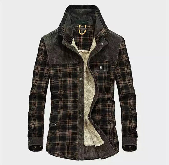 EB | Herren Sherpa gefütterte Karo Hemdjacke