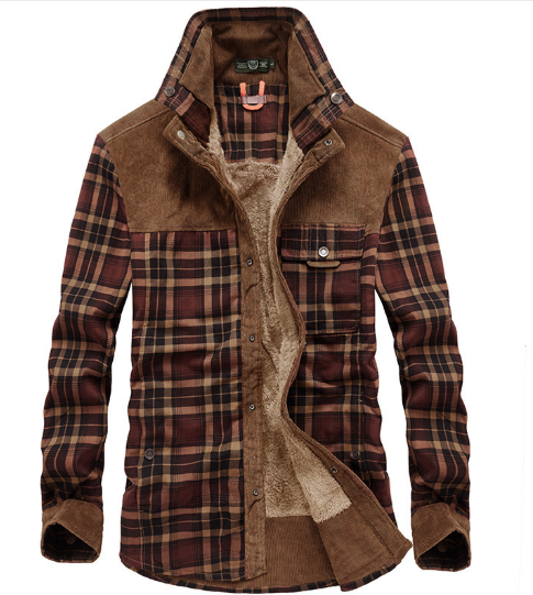 EB | Futterhemdjacke Aus Flanell Polyester-mischung Warm und Rustikal