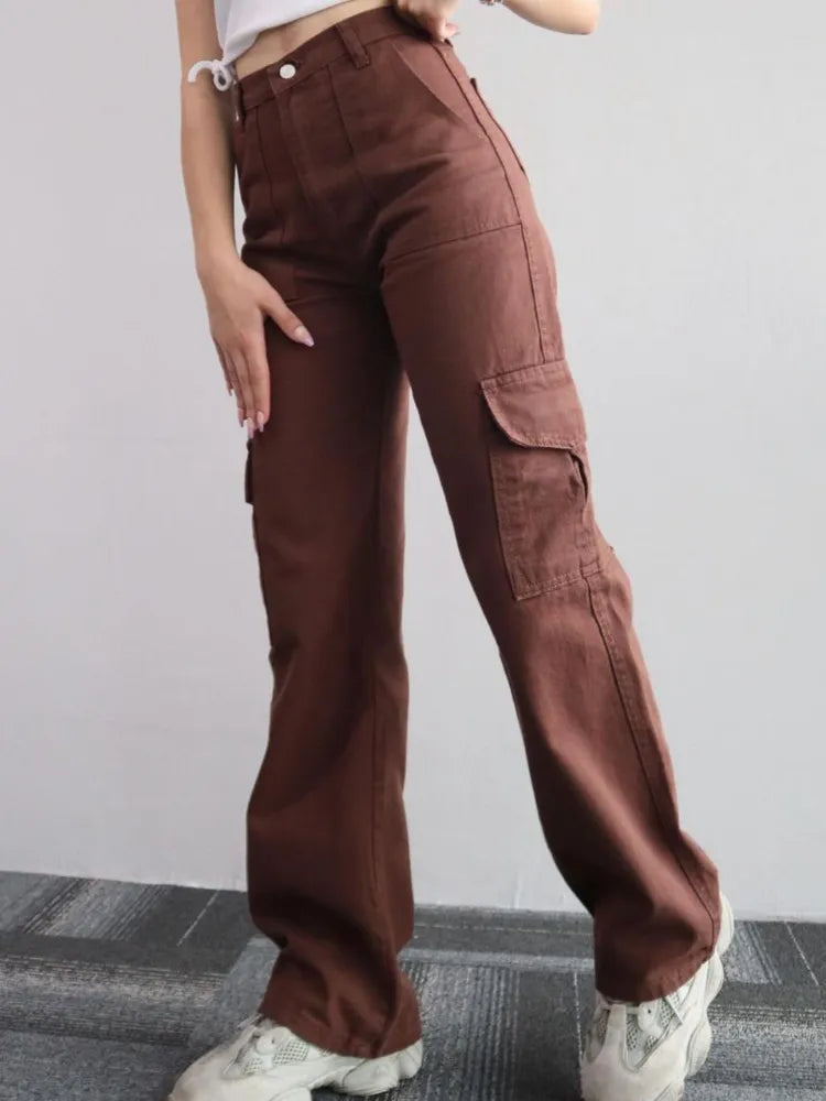 EB | Stylische Cargohose Damen mit Taschen und Bequemer Passform