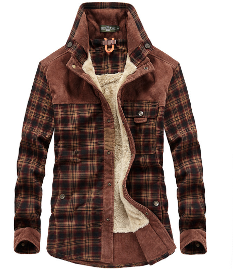 EB | Futterhemdjacke Aus Flanell Polyester-mischung Warm und Rustikal