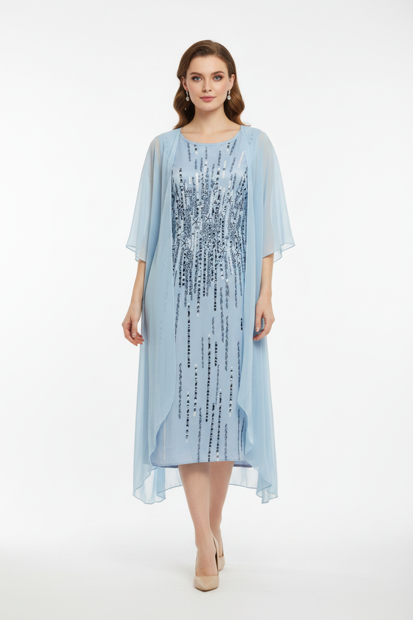 EB | Elegante Individuell Gedrucktes Kleid