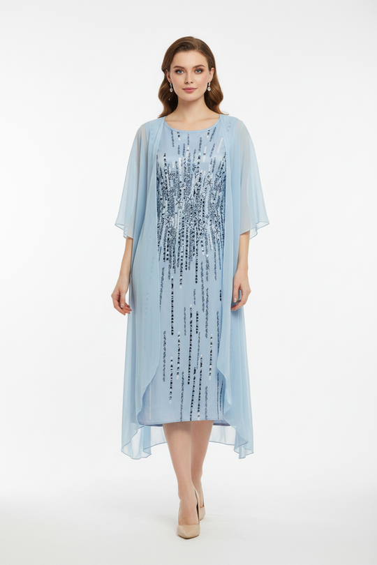 EB | Elegante Individuell Gedrucktes Kleid