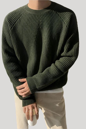 EB | Eleganter Gerippter Pullover für Männer