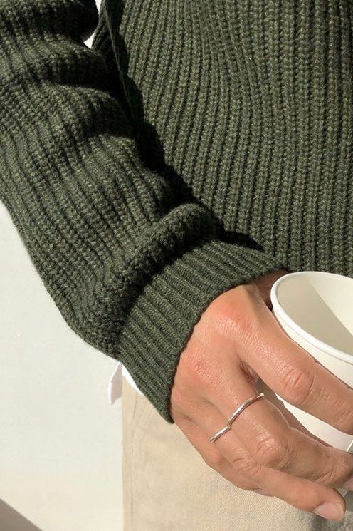 EB | Eleganter Gerippter Pullover für Männer