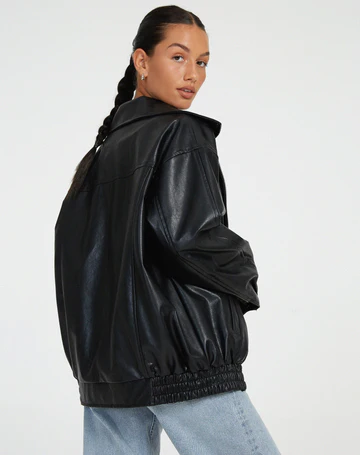 EB | Oversized Lederjacke