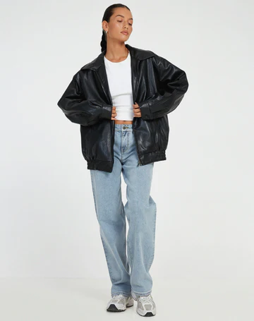 EB | Oversized Lederjacke