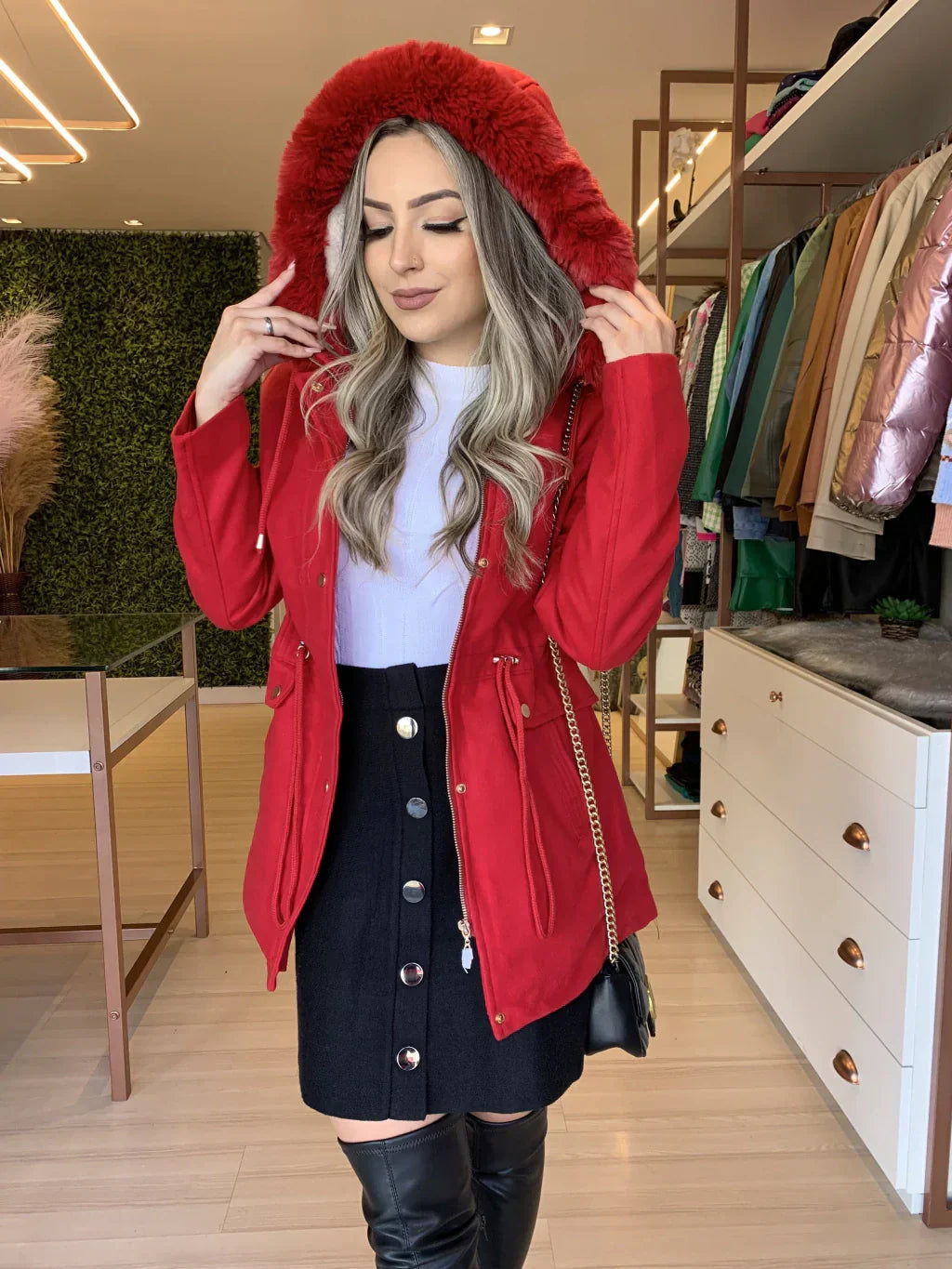 EB | Parka mit Fellkapuze