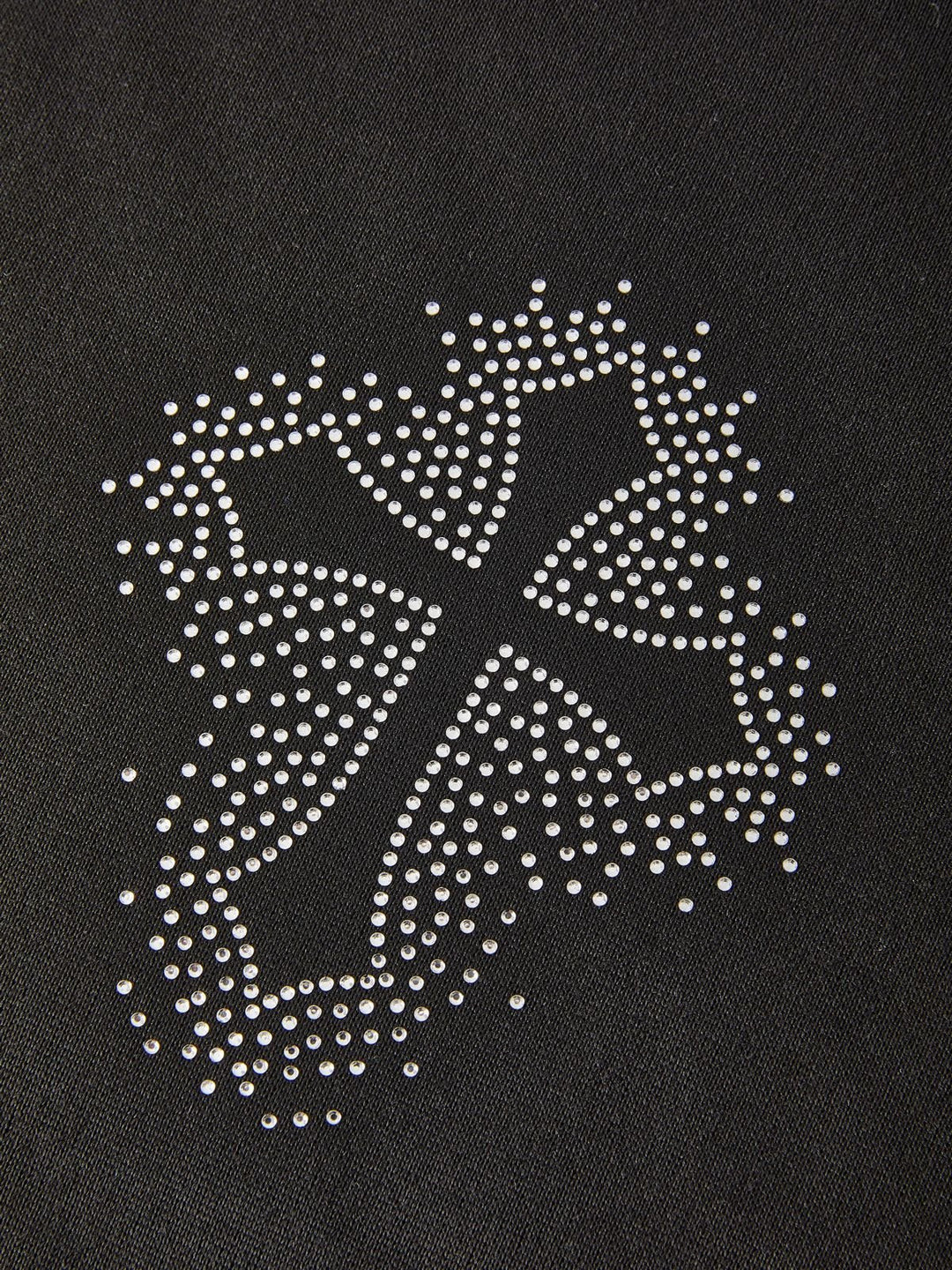 EB | Hoodie mit Reißverschluss Und Strass-Kreuzmuster