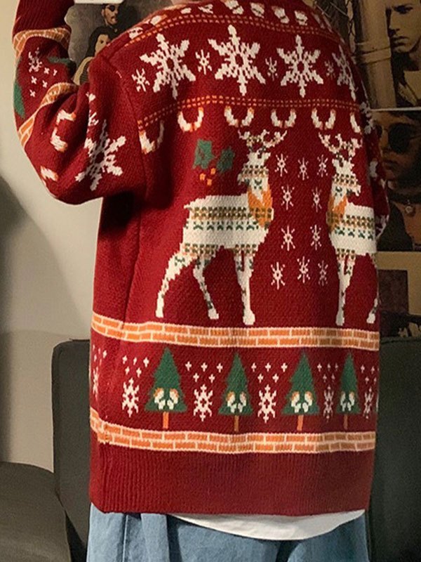 EB | Pullover mit Rundhalsausschnitt Und Weihnachtsherzprint