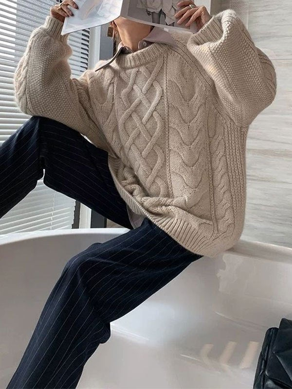 EB | Gestrickter Pullover mit Textur