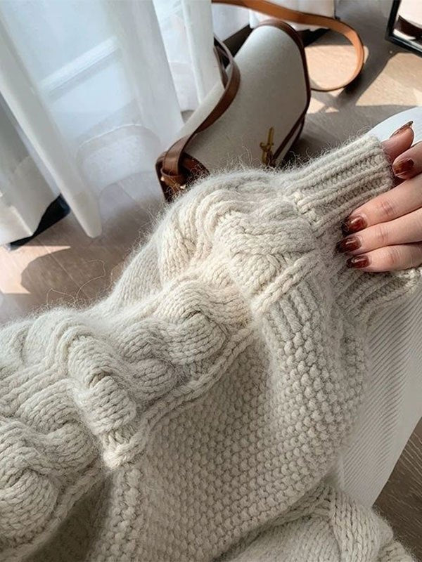 EB | Gestrickter Pullover mit Textur