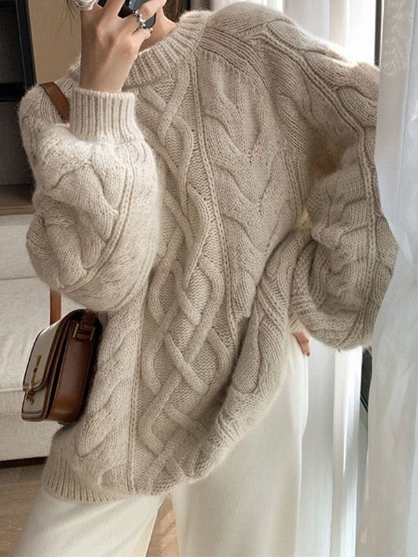 EB | Gestrickter Pullover mit Textur
