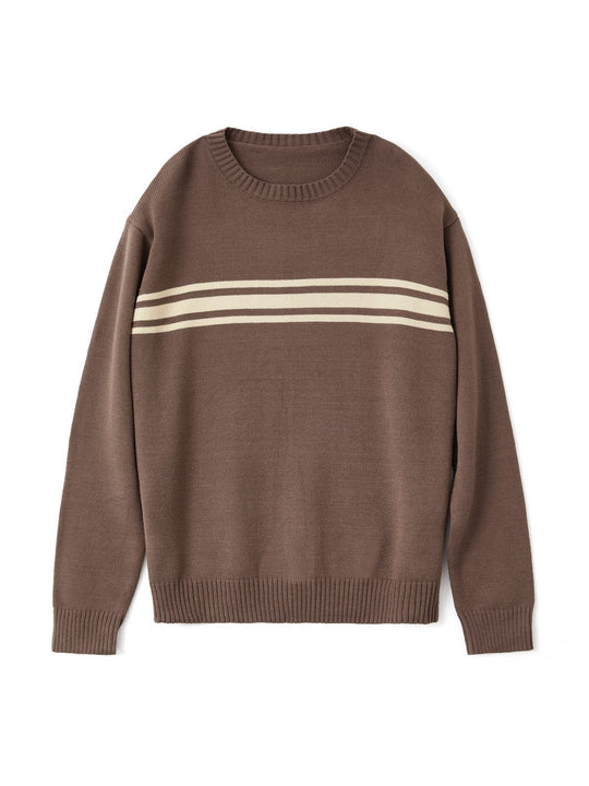 EB | Vintage Oversized Drei Gestreifte Pullover