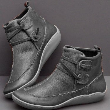 EB | Stiefeletten Fleece Gefüttert Kunstleder Verstellbare Klettverschlüsse