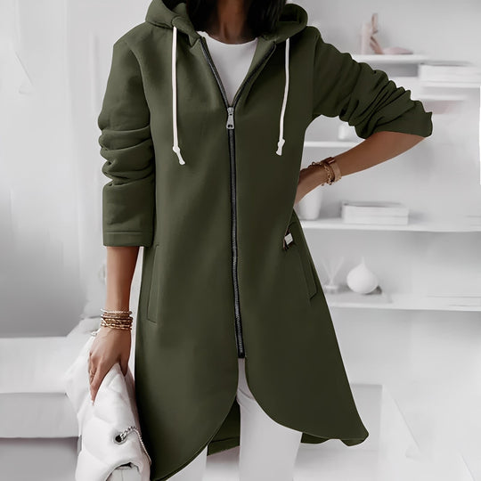 EB | Lange und bequeme Damen-Kapuzenjacke