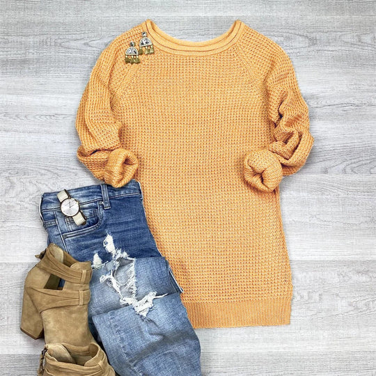 EB | Strickpullover Übergröße Passform Wolle Rollkragen Seitenschlitz Lässiger Stil
